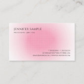 ピンクと白のモダントレンディーシンプルテンプレート 名刺 (正面)