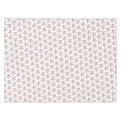 ピンクと白のリンゴの花（白） テーブルクロス (正面(横))