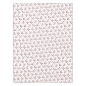 ピンクと白のリンゴの花（白） テーブルクロス (正面)