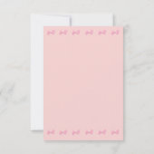 ピンクと白のロッキングホースフラットサンキューカード サンキューカード (裏面)