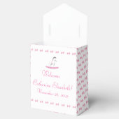 ピンクと白のロッキングホース フェイバーボックス (オープン)