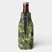 ピンクと白の出血ハート ボトルクーラー (ボトル裏面)