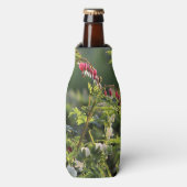 ピンクと白の出血ハート ボトルクーラー (ボトル正面)