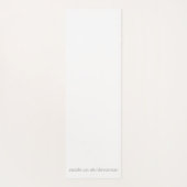 ピンクと白の前足と赤いハート ヨガマット (裏面)