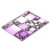 ピンクと白の四角い踊りスパイラルノートブック ノートブック (左側)