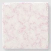 ピンクと白の大理石ストーンコースター ストーンコースター (正面)
