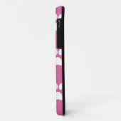 ピンクと白の子犬の足のパターン Case-Mate iPhoneケース (裏面/左)