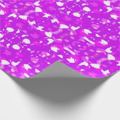 ピンクと白の対称の大きなマーク ラッピングペーパー (角)