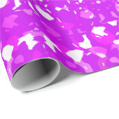 ピンクと白の対称の大きなマーク ラッピングペーパー (ロールコーナー)