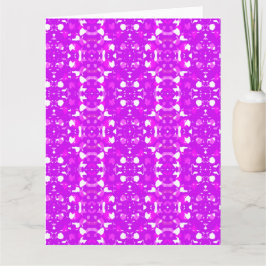 ピンクと白の対称マーク カード