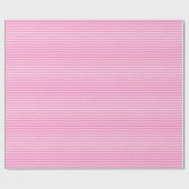 ピンクと白の小シェブロンのラッピング紙 ラッピングペーパー (フラット)