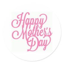 ピンクと白の幸せな母の日