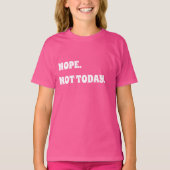 ピンクと白の引用符の女の子 Tシャツ (正面)