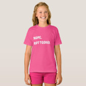ピンクと白の引用符の女の子 Tシャツ (正面フル)