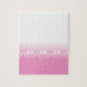 ピンクと白の手と新聞社の背景 ジグソーパズル (縦)