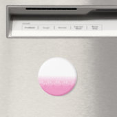 ピンクと白の手と新聞社の背景 マグネット (インサイチュ (食洗機))