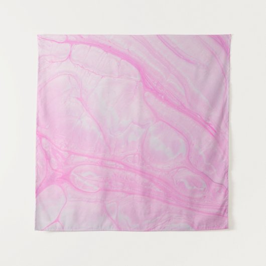 ピンクと白の抽象芸術絵画の タペストリー (正面)