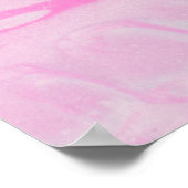 ピンクと白の抽象芸術絵画の ポスター (角)