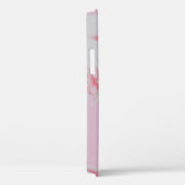 ピンクと白の抽象芸術絵画の Case-Mate iPhoneケース (裏面 / 右)