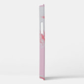 ピンクと白の抽象芸術絵画の Case-Mate iPhoneケース (裏面 / 右)