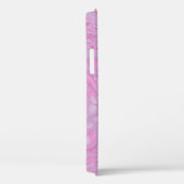 ピンクと白の抽象芸術絵画2 Case-Mate iPhoneケース (裏面 / 右)