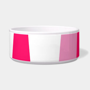 ピンクと白の抽象芸術 ボウル