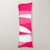 ピンクと白の抽象芸術 ボディピロー (裏面 (縦))