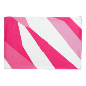 ピンクと白の抽象芸術 枕カバー (裏面)