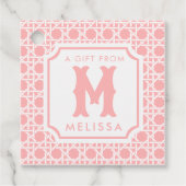 ピンクと白の杖 |ラタン |モノグラム フェイバータグ (正面)