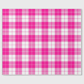 ピンクと白の格子柄|大きい| ラッピングペーパー (フラット)