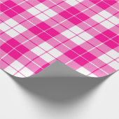 ピンクと白の格子柄|大きい| ラッピングペーパー (角)
