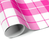ピンクと白の格子柄|大きい| ラッピングペーパー (ロールコーナー)