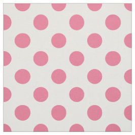 ピンクと白の水玉模様 ファブリック