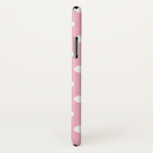 ピンクと白の水玉模様  名前入り Case-Mate iPhoneケース (裏面/右)