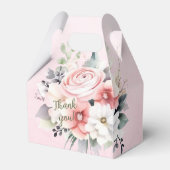 ピンクと白の水色の花模様(ピンク) フェイバーボックス (裏面サイド)