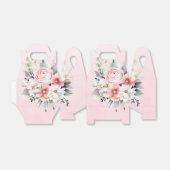 ピンクと白の水色の花模様(ピンク) フェイバーボックス (折り畳みなし)