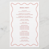 ピンクと白の波の式縁どプログラム (裏面)