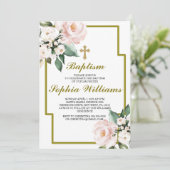 ピンクと白の洗礼i̇式 招待状 (スタンド正面)