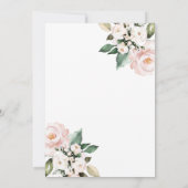 ピンクと白の洗礼i̇式 招待状 (裏面)