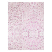 ピンクと白の牛革の田舎西部 テーブルクロス (正面)