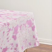 ピンクと白の牛革の田舎西部 テーブルクロス (インサイチュ)