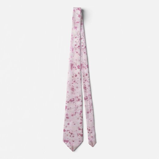ピンクと白の牛革の田舎西部 ネクタイ (正面)
