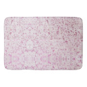ピンクと白の牛革の田舎西部 バスマット (正面)