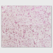 ピンクと白の牛革の田舎西部 ラッピングペーパー (フラット)