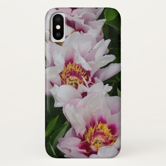 ピンクと白の牡丹の花 Case-Mate iPhoneケース (裏面)