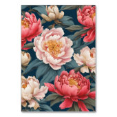 ピンクと白の牡丹オリエンタル結婚ズ テーブルナンバー (裏面)