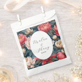 ピンクと白の牡丹オリエンタル結婚ズ フェイバーバッグ