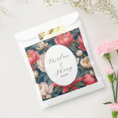 ピンクと白の牡丹オリエンタル結婚ズ フェイバーバッグ (封をした状態)