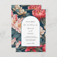 ピンクと白の牡丹オリエンタル結婚ズ