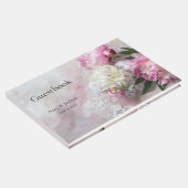 ピンクと白の牡丹オンレースゲストブック ゲストブック (コーナー)
